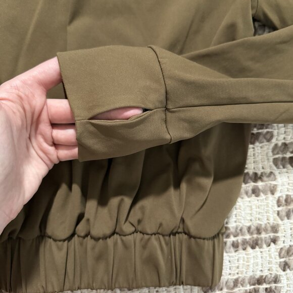 Aday Womens Pullover 1/4 Snap Top Size XS Performance Workout Travel Long Sleeve - Picture 10 of 10